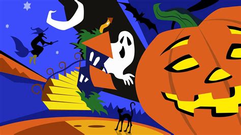 Colourful Halloween Art 1920 X 1080 Hdtv 1080p Wallpaper