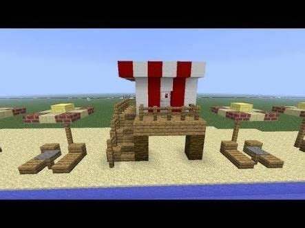 Official pools are only available. Minecraft lifeguard, beach chairs | Minecraft beach house ...