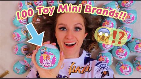 Unboxing 100 New Toy Mini Brands Insane Rare Mystery Finds🤯