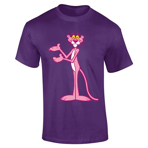 Mens Cool Pink Panther Vintage Cartoon Inspired T Shirt Top Casual Wear
