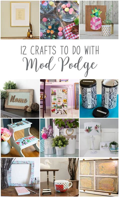 12 Fun Easy And Fabulous Home Decor Crafts To Do With Mod Podge From