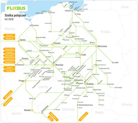 Flixbus Prezentuje Nową Siatkę Połączeń W Polsce Mapa Super Express