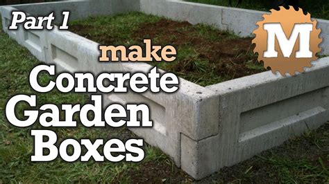 Make Raised Concrete Garden Beds Part 1 Precast Mold Build