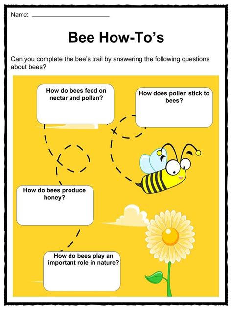 Female worker bees fly from plant to plant in search of nectar and pollen to feed their colony. Bee Facts, Worksheets, Habitat & Life Span Information for ...