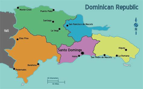 File Dominican Republic Regions Map  Wikimedia Commons