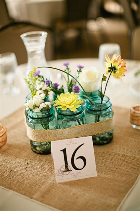 They are designed with durable rounded corners for a sturdy. Mason Jars Filled With Wildflowers | Country and Western ...