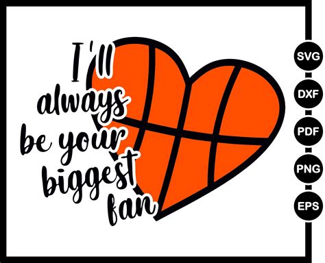 Cheer Mom Svg I Ll Always Be Your Biggest Fan Basketball Etsy Silhouette Png Mother Clipart