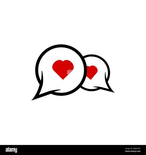 Love Chatting Vector Graphic Design Illustration Stock Vector Image And Art Alamy