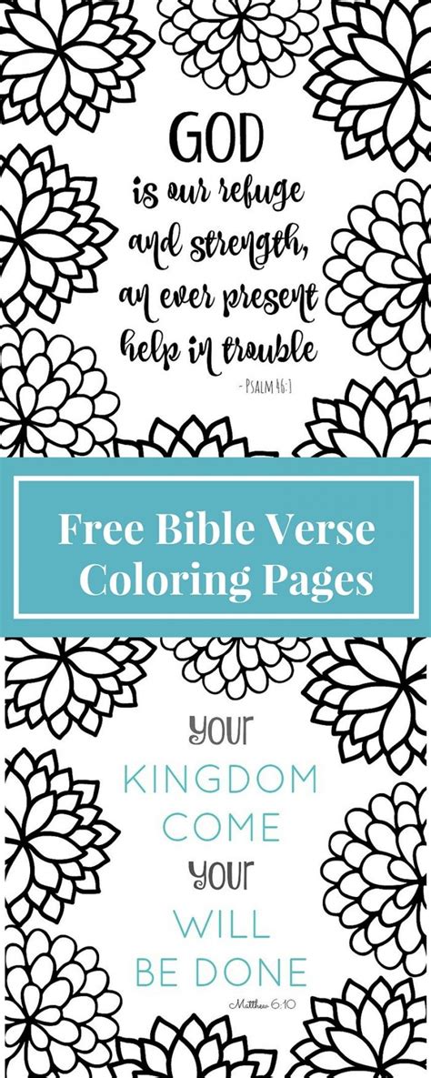 You are free to download these and use them for yourself or share them with a friend! FREE Bible Verse Coloring Pages