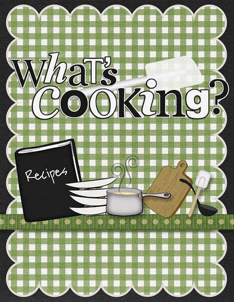 Scrapbooking Covers Design Cook Book Scrapbook Cover Pin If You Like It