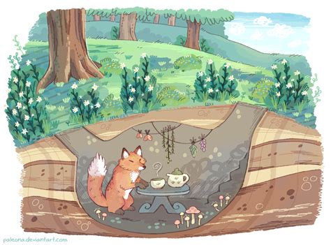 Fox Den Tea By Paleona On Deviantart Fox Forest Fox Digital Artist