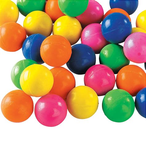Mini Rubber Neon Bouncing Balls Oriental Trading