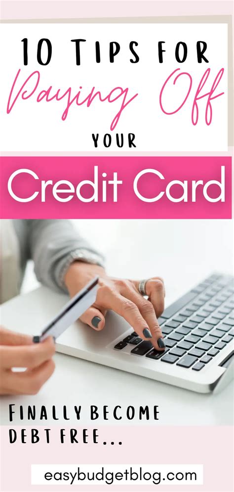 10 Tips For Paying Off Your Credit Card Debt Fast Easy Budget
