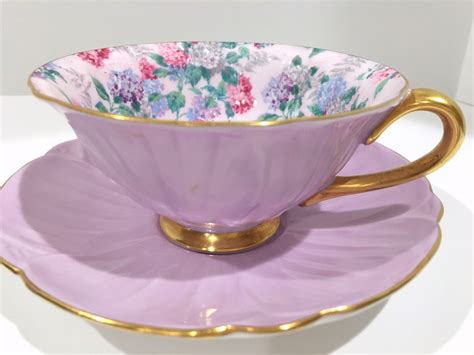 Shelley Tea Cup And Saucer Summer Glory Pattern 13418 Shelley China