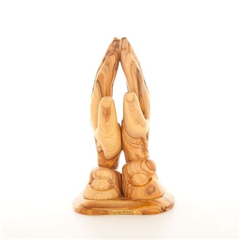 Praying Hands Wooden Carving 75 Realistic Olive Wood From Holy Land
