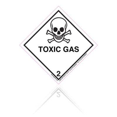 Class Toxic Gas Label Dangerous Goods Labels Labeline Com