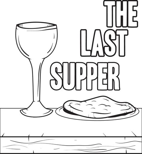 Printable The Last Supper Coloring Page For Kids Supplyme