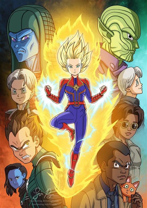 However it was not based on a manga by akira toriyama, and is generally not considered canon. Captain Marvel DBZ style by risachantag : marvelstudios