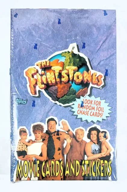 1993 Topps The Flintstones Sealed Trading Card Box 36 Pack Movie Cards And Sticker 5388