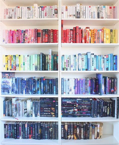 Colour Coded Books Bookshelf Inspiration Book Nooks Book Organization