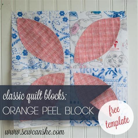 Orange Peel Quilt Block Template 3 Sizes Quilt Patterns Free Quilt