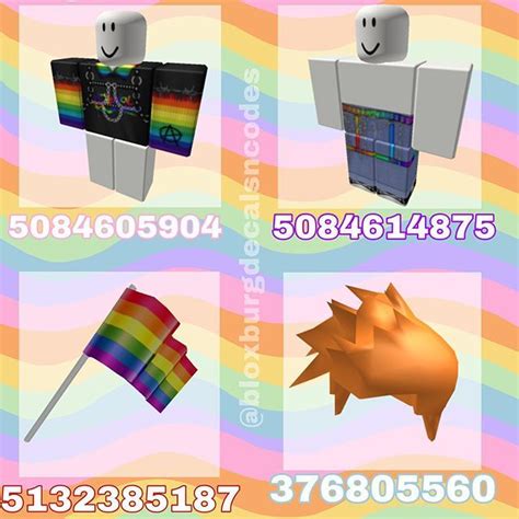 Bloxburgandco Sur Instagram Pride Outfits🏳️‍🌈 Boy Edition Requested By Sisonfleek