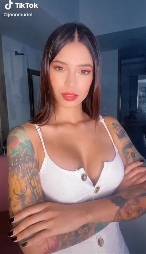 Amazing Jenn Muriel Shows Cleavage In Hot White Dress Sexyfilter Com