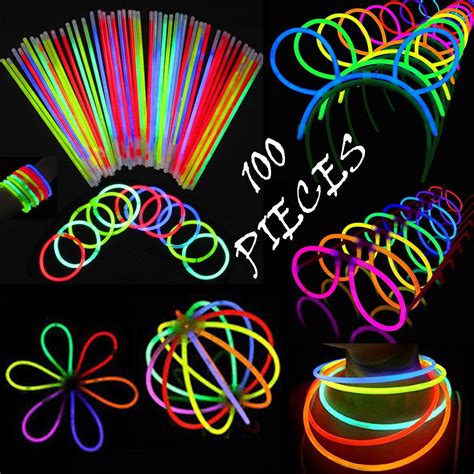 Mega Glow Party Pack Included Ball Connectors Bunny Ears Light Glasses