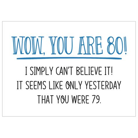 Sarcastic 80th Birthday Card Turning 80 Greeting Cards Funny Etsy