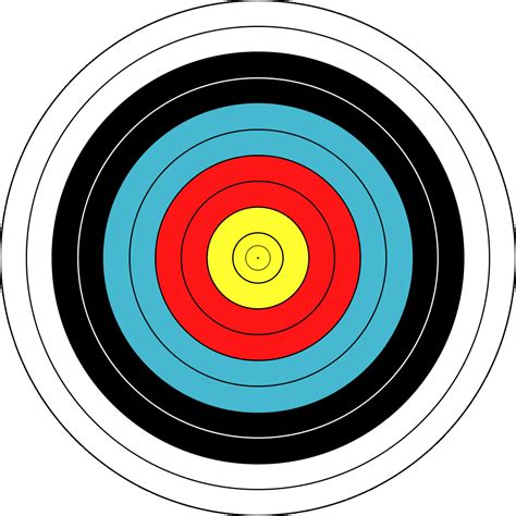 archery FITA Official target - /recreation/sports/archery/archery_FITA png image