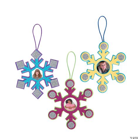 Bright Snowflake Picture Frame Ornament Craft Kit Discontinued