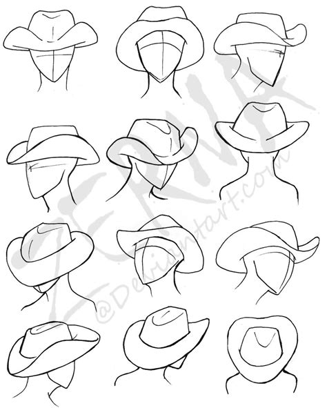 Drawings Sketches Of Hats Sketch Drawing Idea