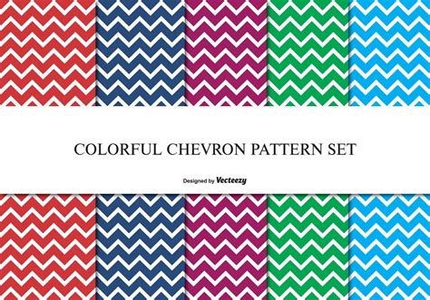 Colorful Chevron Pattern Set 92703 Vector Art At Vecteezy