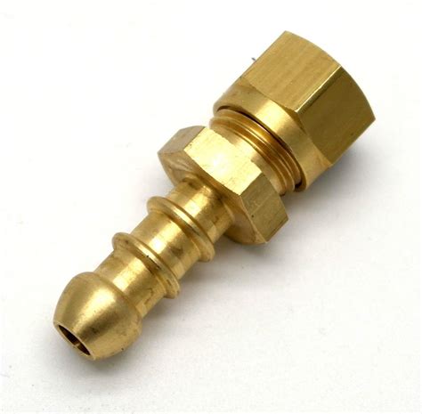 British Made 8mm Compression Fitting To Lpg Fulham Nozzle To 8mm Id