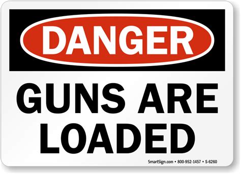 Gun Warning Stickers