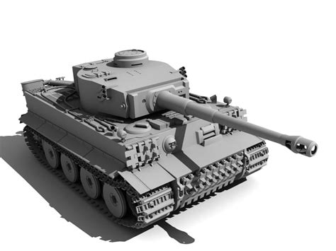 3ds Max Tiger 1 Tank
