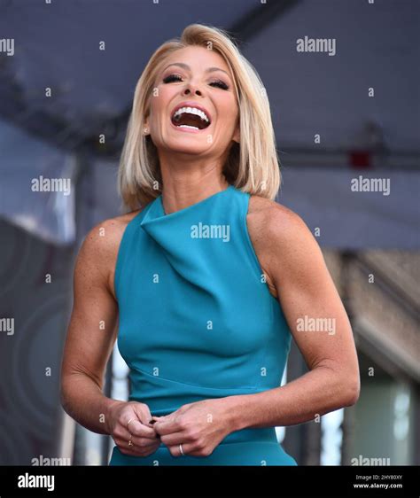 Attends The Kelly Ripa Hollywood Walk Of Fame Star Ceremony Stock Photo