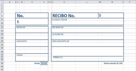 Formato Excel Recibo De Pago Image To U