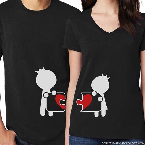 complete my heart his and hers matching couple shirts black boldloft