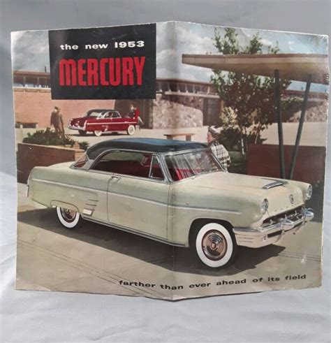 Vintage 1953 Monterey And Custom Models Mercury Car Dealer Sales Brochure
