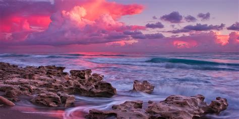 Pink Ocean Sunset