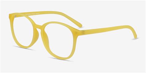 dutchess round yellow frame eyeglasses eyebuydirect