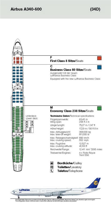 30 Airbus A340 600 Seat Map Maps Database Source