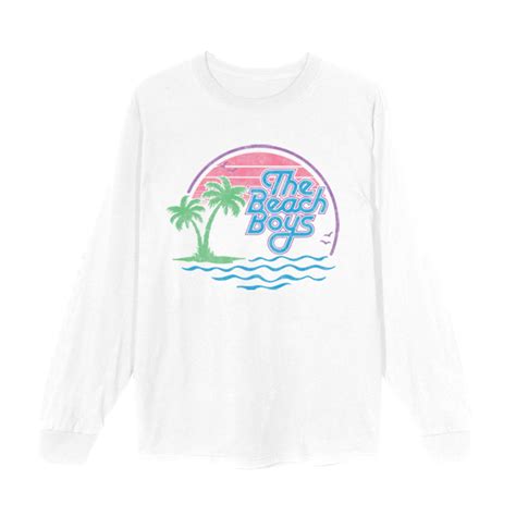 White Long Sleeve T Shirt The Beach Boys Official Store