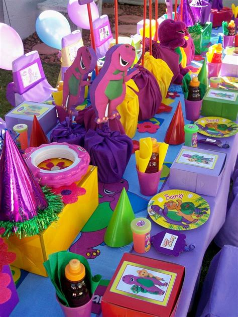 78 Best Barney Party Images On Pinterest Barney Party Birthday Party