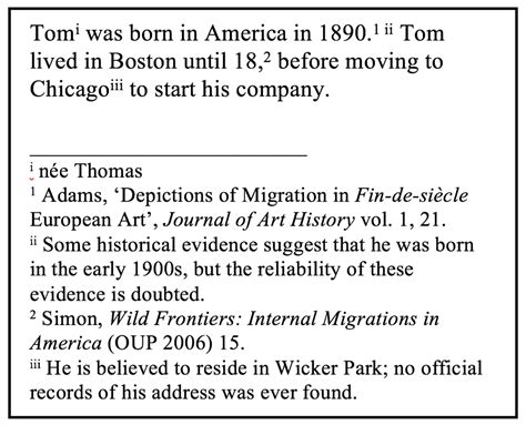 Footnote And Endnote Examples Loarticles