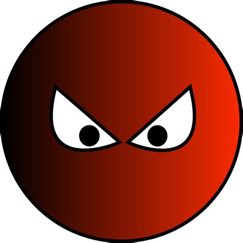 Evil Clipart Evil Face Clipart Red Ball With Eyes Png Download