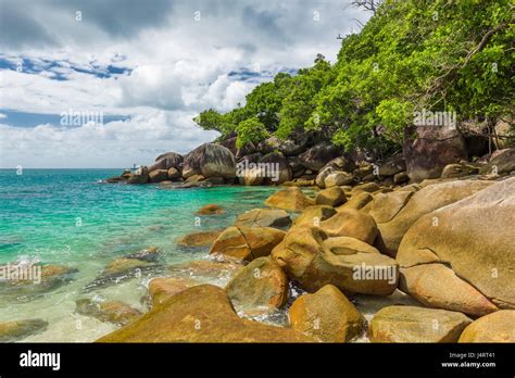 Nudey Beach On Fitzroy Island Cairns Area Queensland Australia Part
