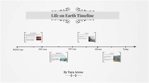 Life On Earth Timeline By Tara Arrow
