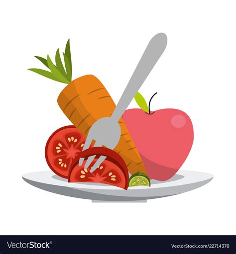 Vegetable Healthy Diet Royalty Free Vector Image